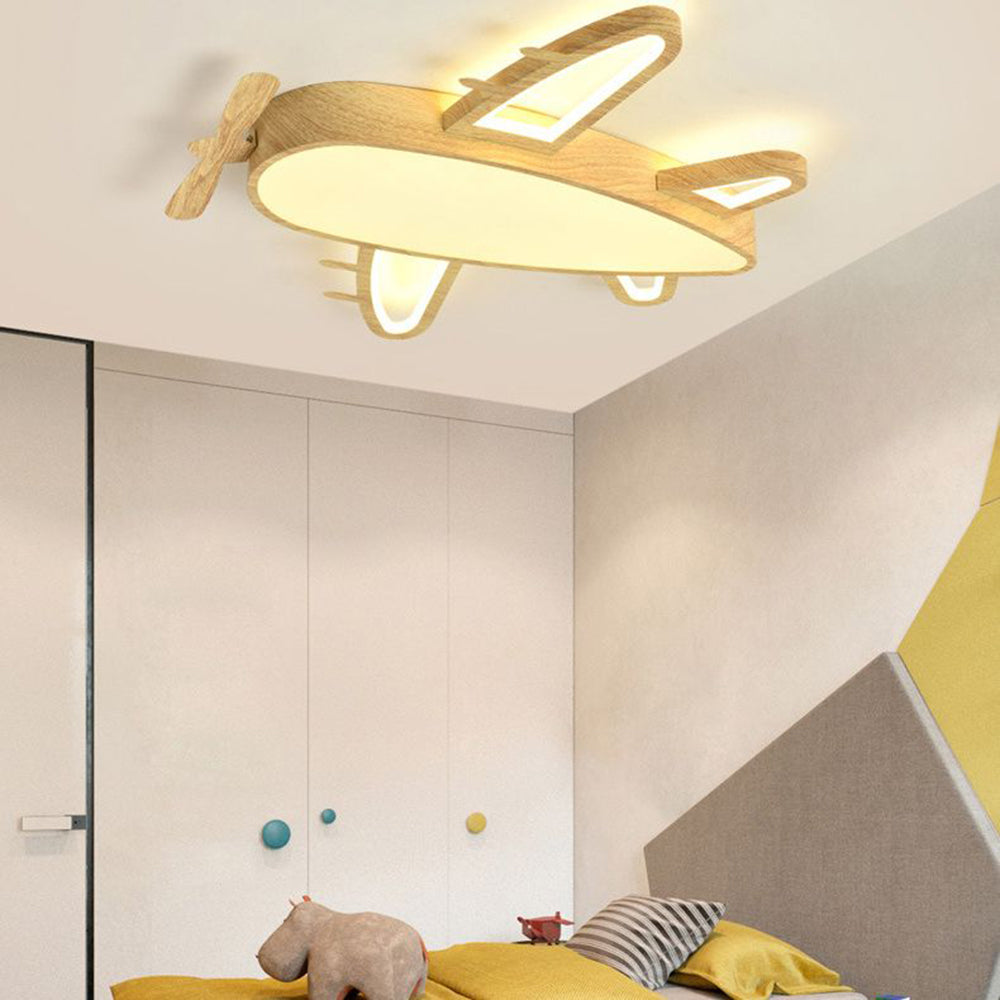 Arisha Moderna Avión Madera/Acrílico Lámpara de Techo Madera