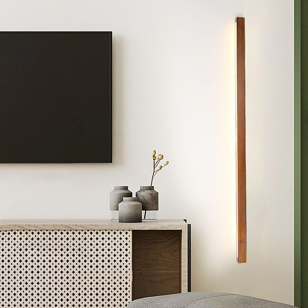 Muto Lámpara de Pared Lineal de Madera