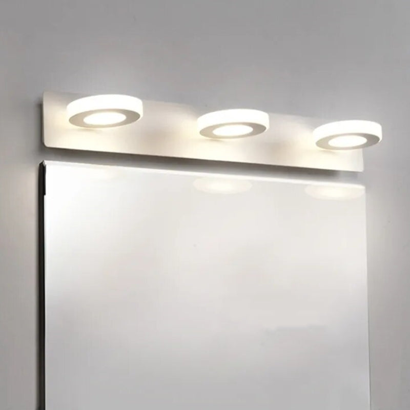 Arisha Minimalista Redondo Metal/Acrílico Aplique de Pared Blanco