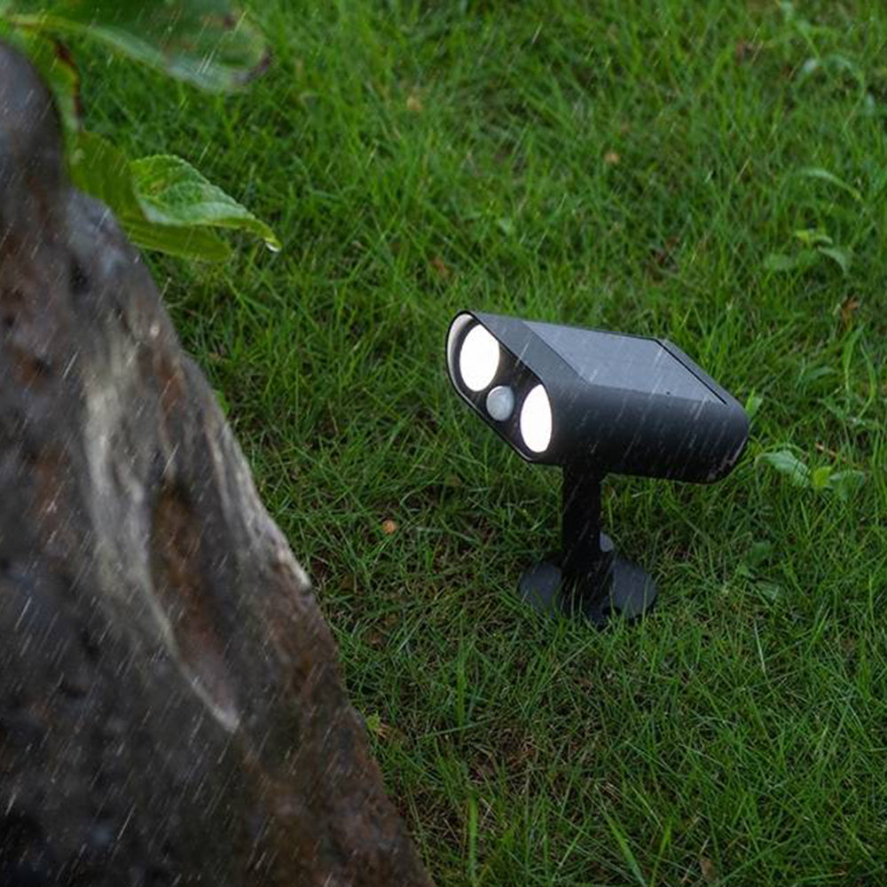 Ray Moderna Giratoria Acrílica Foco Aplique Exterior Noche Jardín