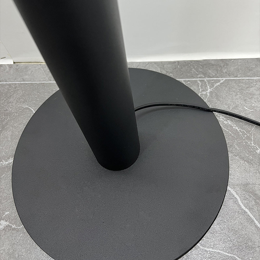 Mira Moderna Diseño Metal LED Lámpara de Pie Negra