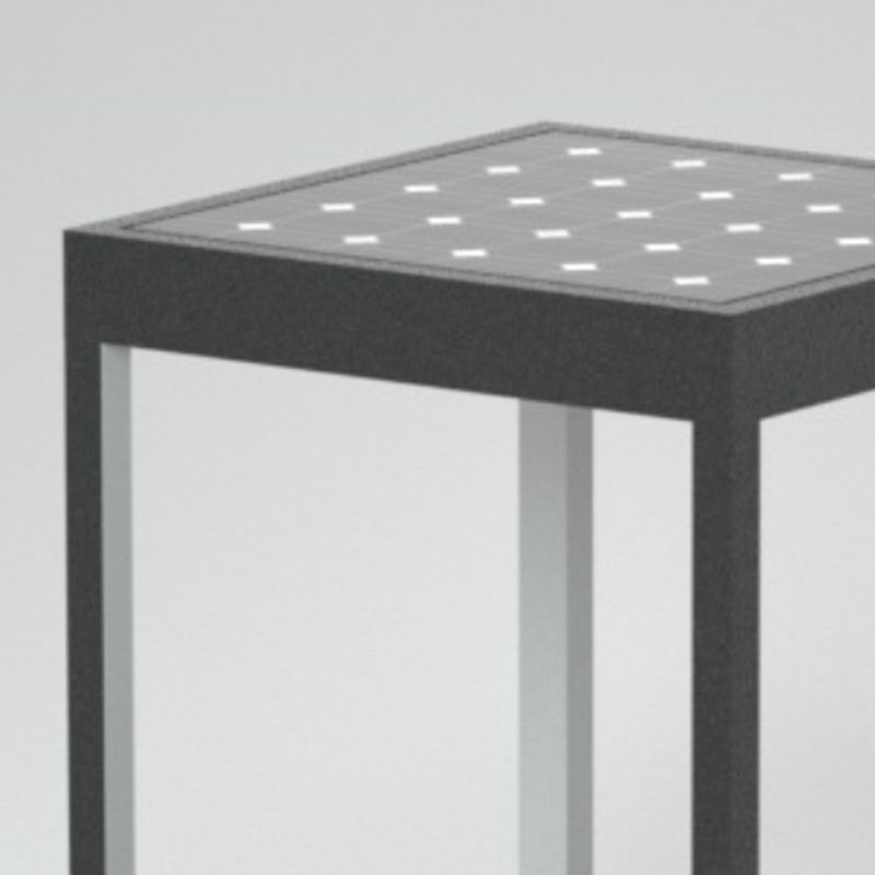 Ray Moderno Lámpara Exterior Rectangular Metal Patio