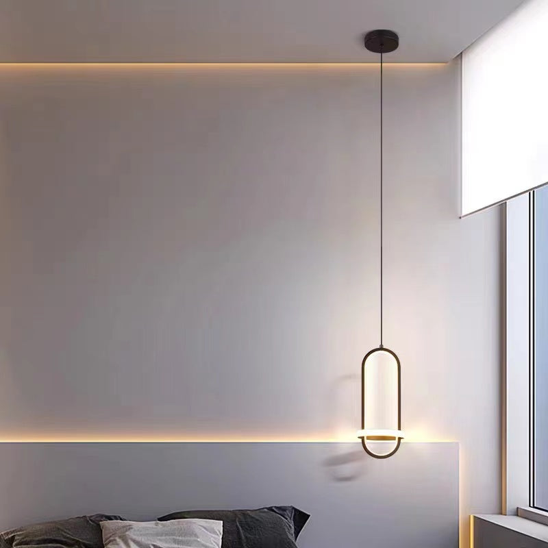 Arisha Moderna Minimalista Metal Lámparas Colgante Negra/Ora