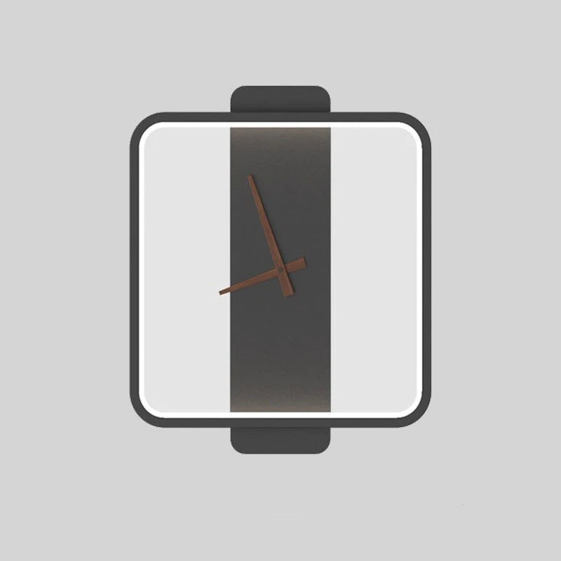 Nordic Decorativo Reloj Metal Aplique de Pared Dorado/Negro