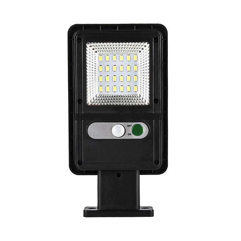 Solar Moderno Rectangular Acrílico Aplique de Pared Negro