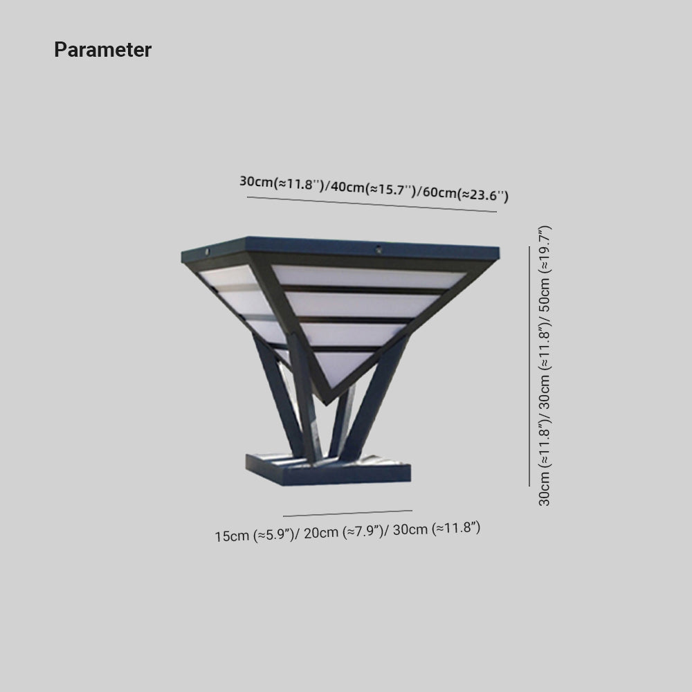 Ray Moderna Lámpara Exterior Cónico Metal Patio Jardín
