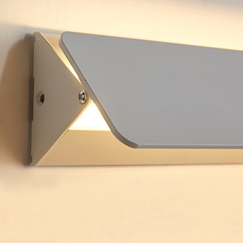Ray Moderno LED Rectangular Aplique de Pared Interior Blanco