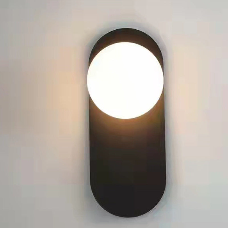 Valentina Moderno LED Apliques Negro/Oro Vidrio Dormitorio/Salón/Pasillo