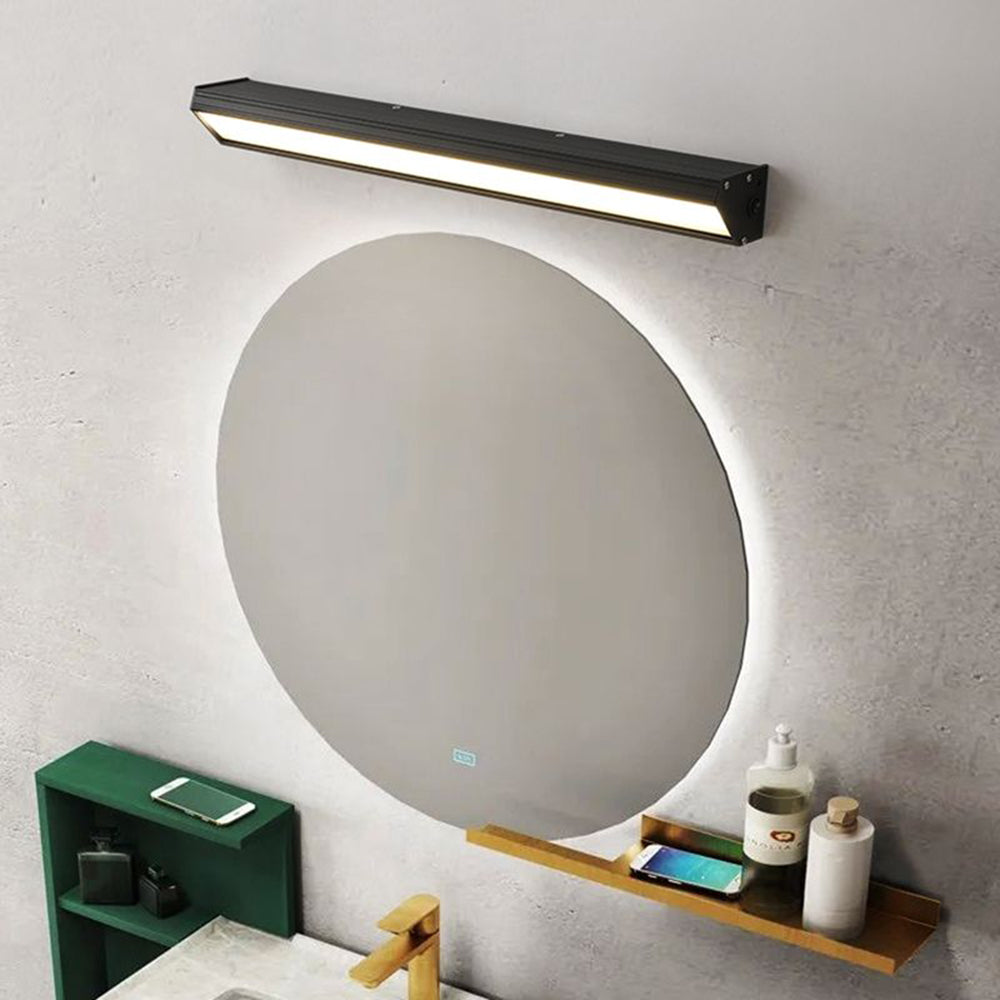 Ray Minimalista Rectángular Metal/Acrílico Aplique de Pared Negro/Blanco