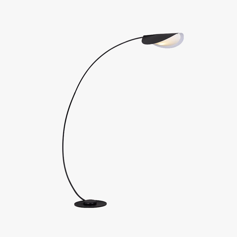 Mira Moderna Geométrica Metal LED Lámpara de Pie Negra