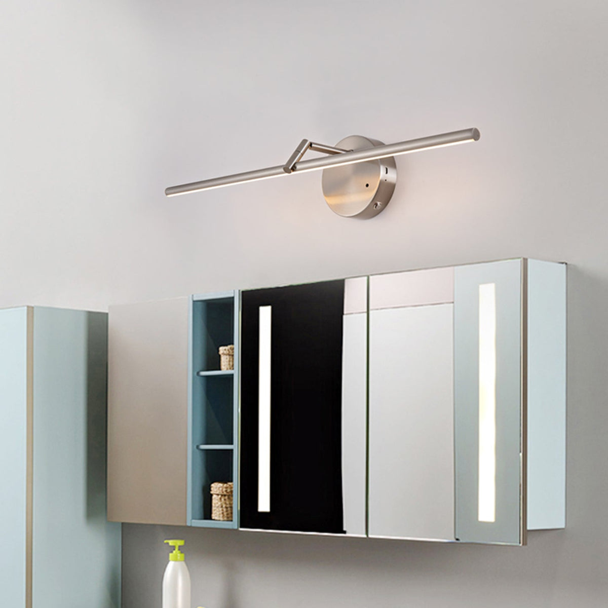 Suly aplique de pared Slim dorado recargable
