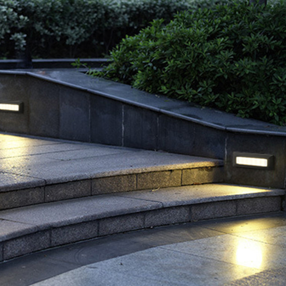 Ray Aplique Exterior Moderna Rectangular Metal Acrílico