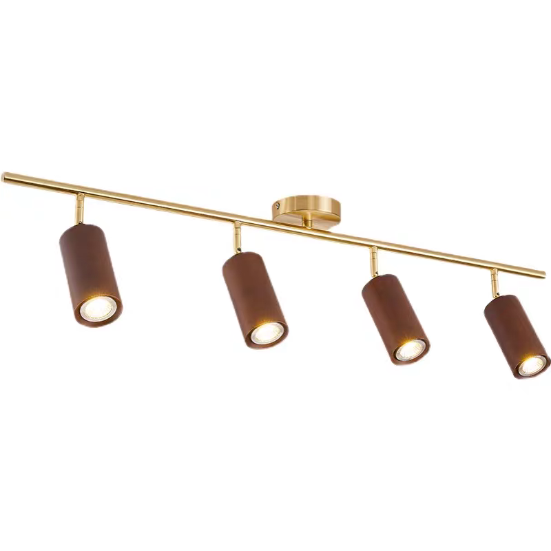 Elvarena Lámpara de riel LED de madera