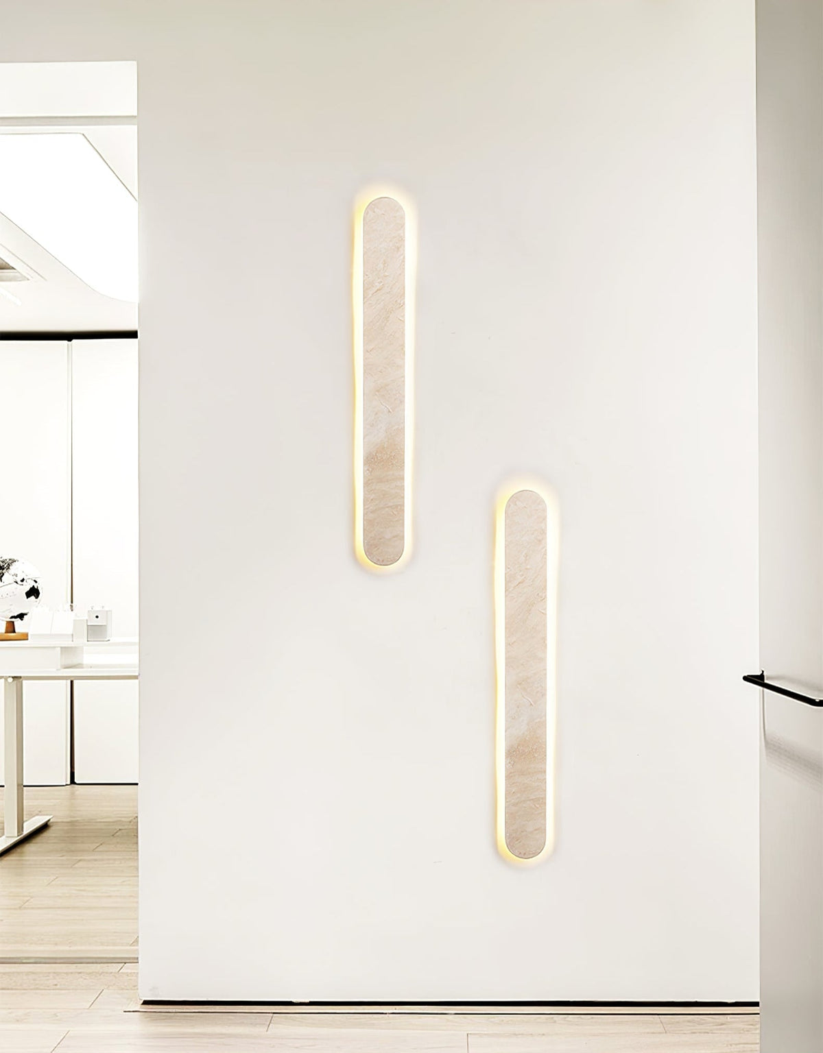 Elraee aplique de pared travertino