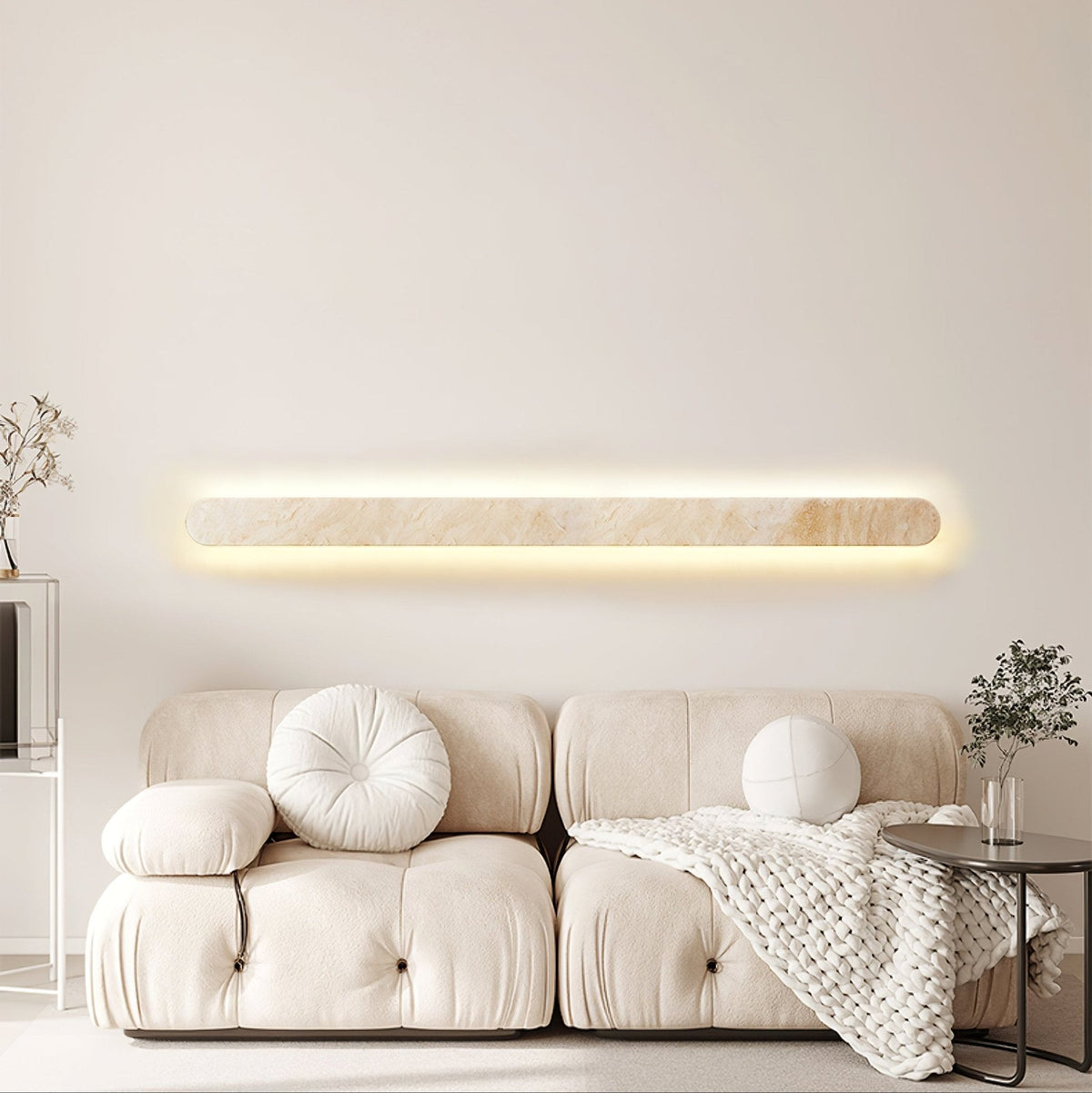 Elraee aplique de pared travertino