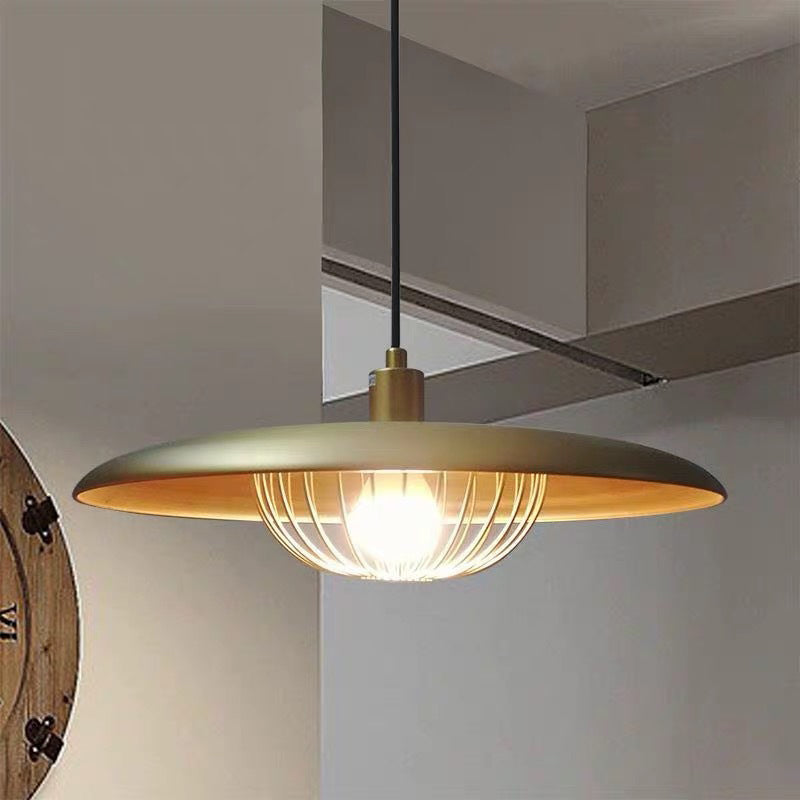 Arisha Moderna Diseño Metal Lámpara Colgante Ora/Gris/Marrón/Madera/Negra