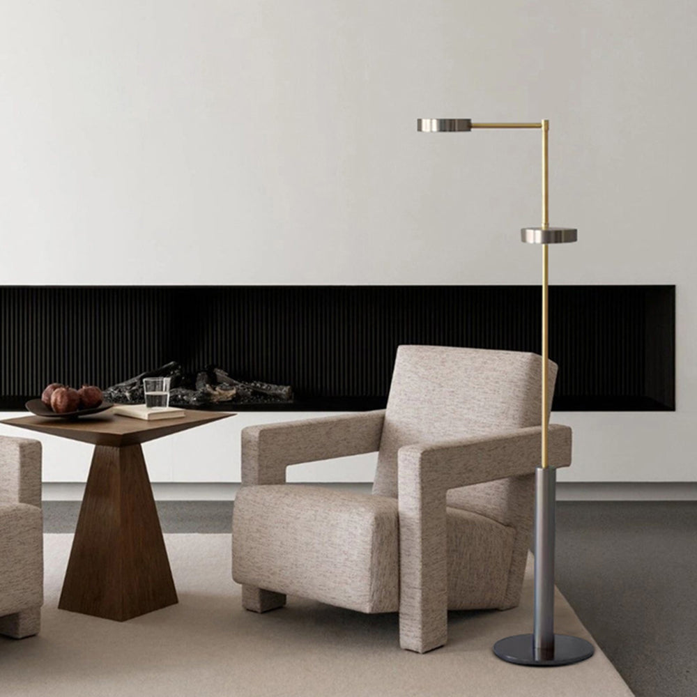 Mira Moderna Minimalista Metal Lámpara de Pie Dorada