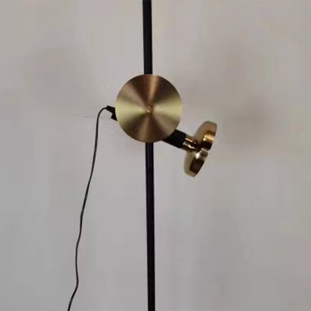 Mira Moderna Lineal Metal Lámpara de Pie Negra