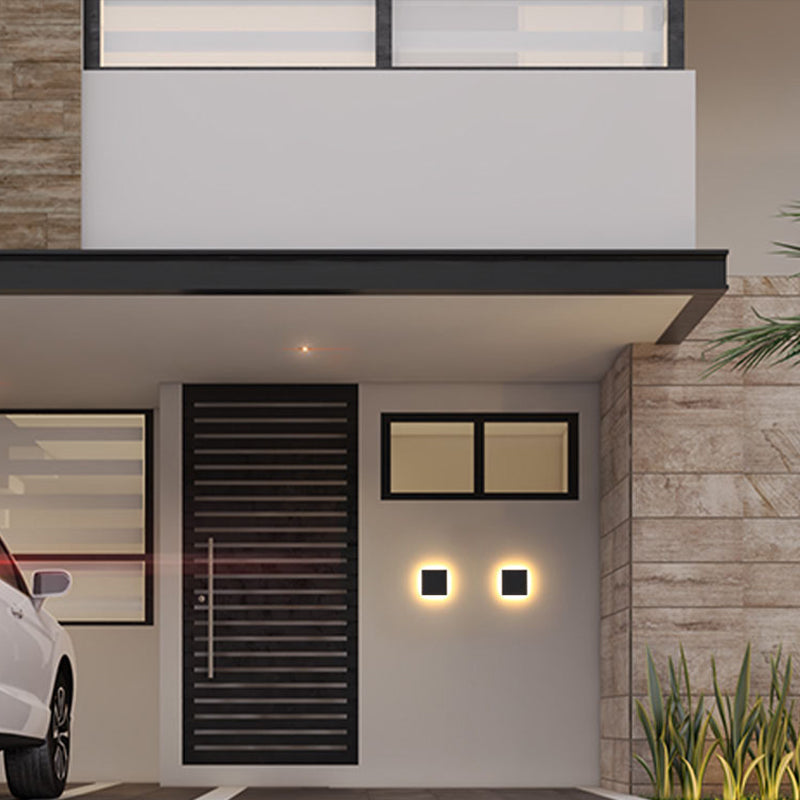 Ray Minimalista Moderno Redondo/Cuadrado Metal LED Aplique de Pared