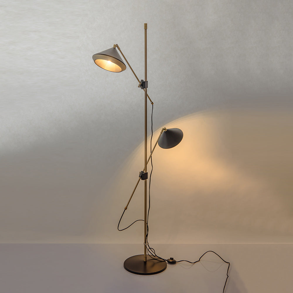 Mira Moderna Minimalista Metal Lámpara de Pie Dorada