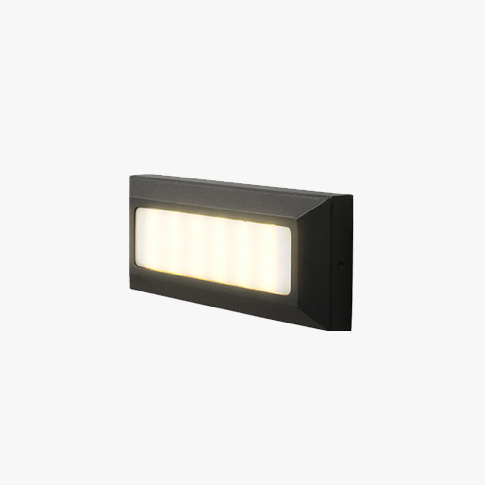 Ray Aplique Exterior Moderna Rectangular Metal Acrílico