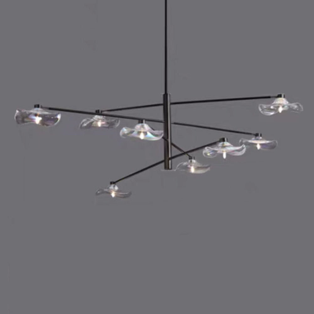 Arisha Moderna Decorativa Metal/Vidrio Lámpara Colgante Transparente/Multicolor
