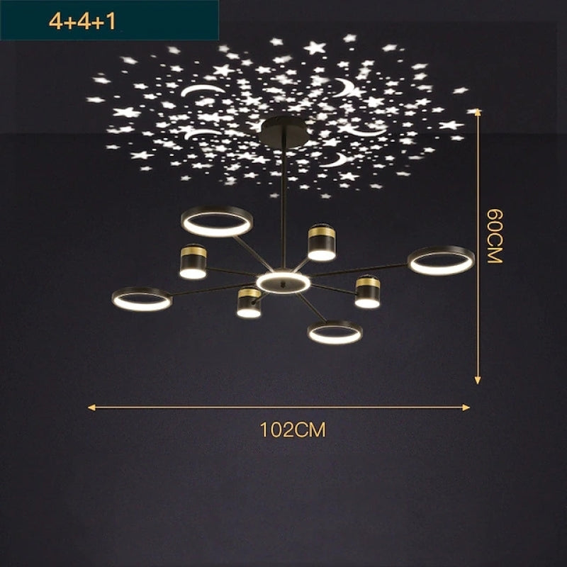 Arisha Moderna Minimalista Metal Lámpara Colgante Negra/Oro