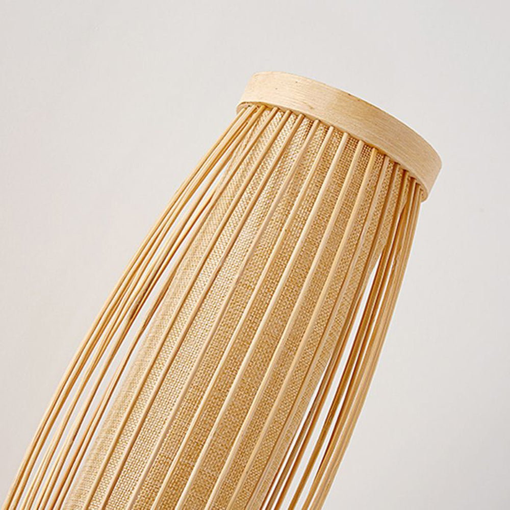 Muto Natural Bambú LED Aplique de Pared Marrón