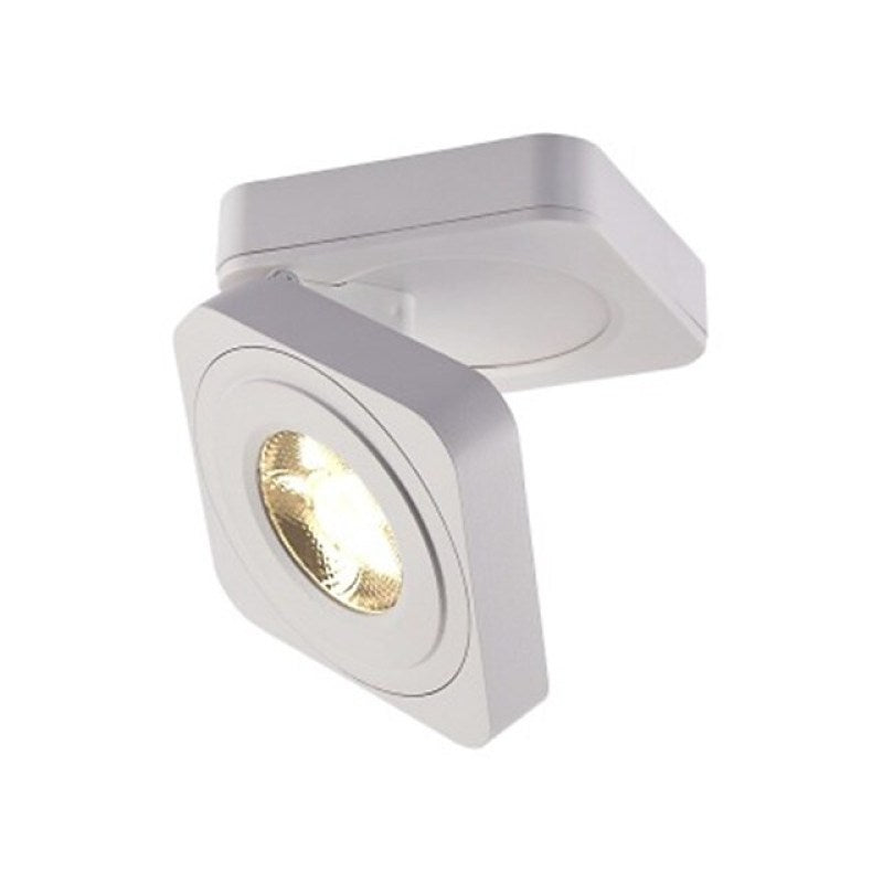 Arisha Industrial Geométrica Foco Metal Lámpara de Techo Negra/Blanca