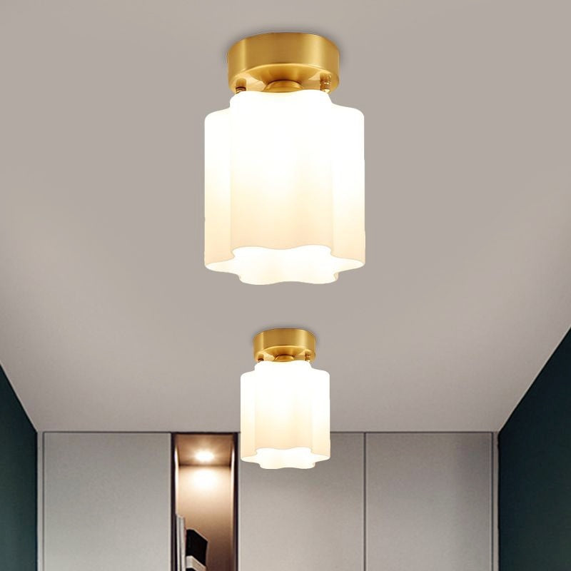 Arisha Lámpara de Techo Retro Metal Flush Mount Latón