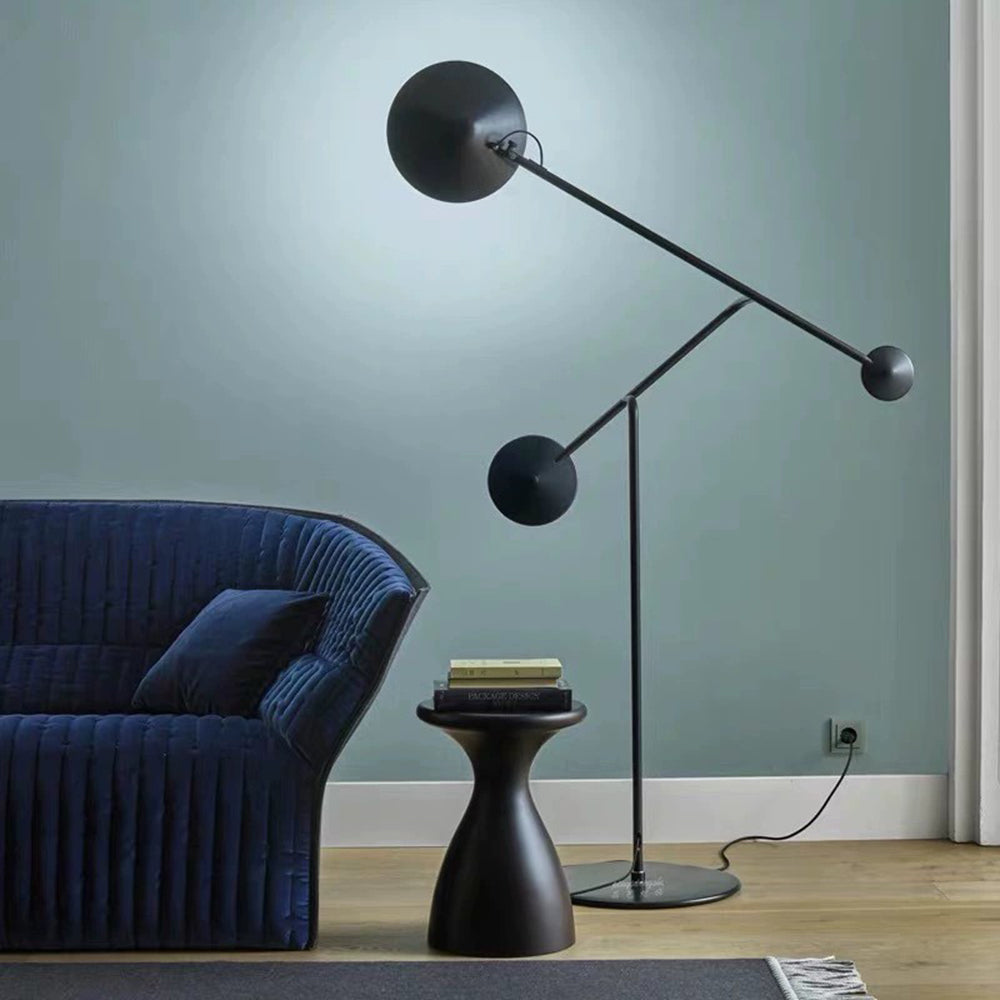 Mira Moderna Minimalista Metal Lámpara de Pie Negra