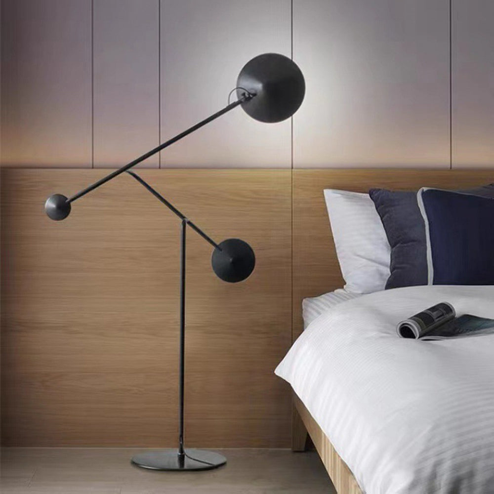 Mira Moderna Minimalista Metal Lámpara de Pie Negra