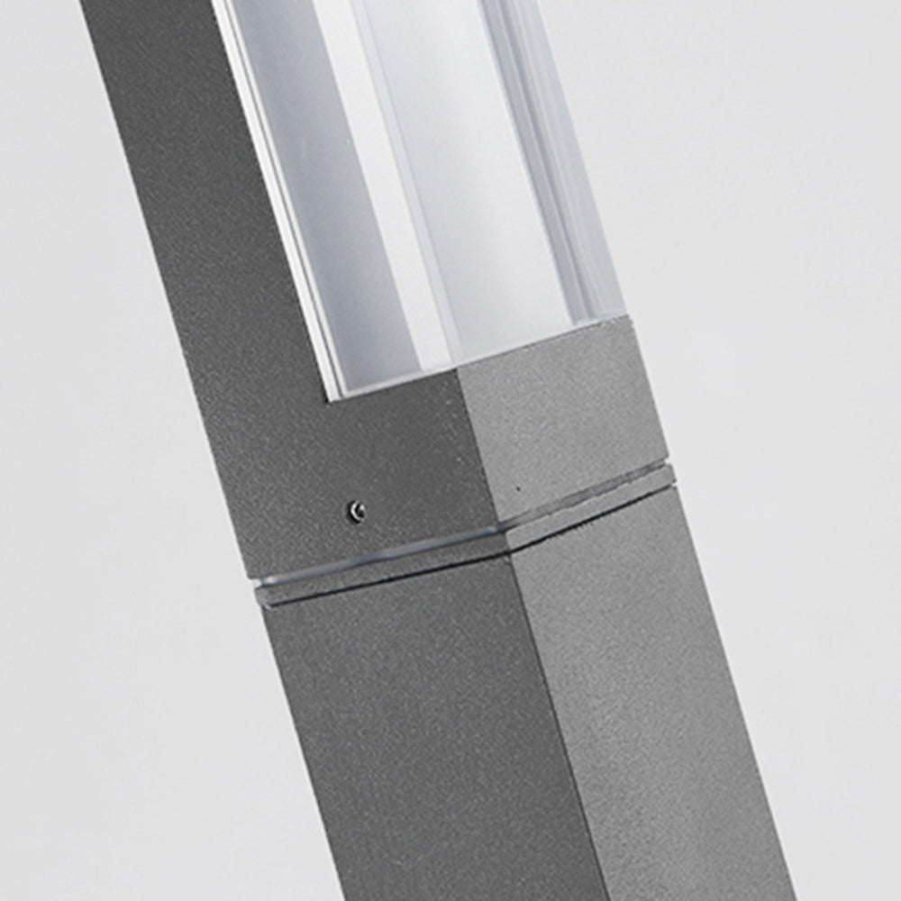 Ray Moderna Lámpara Exterior Rectangular Metal Patio