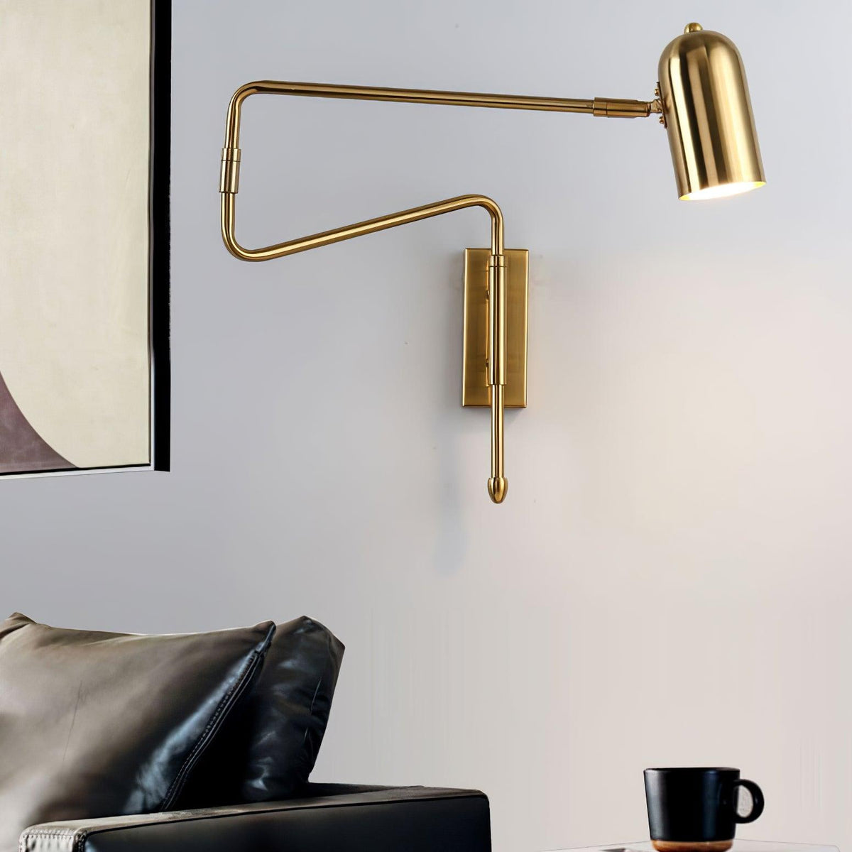 Nox aplique de pared regulable con brazo enchufe enchufable