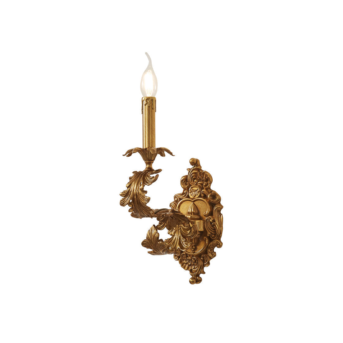 Aplique de pared dorado Cartouche