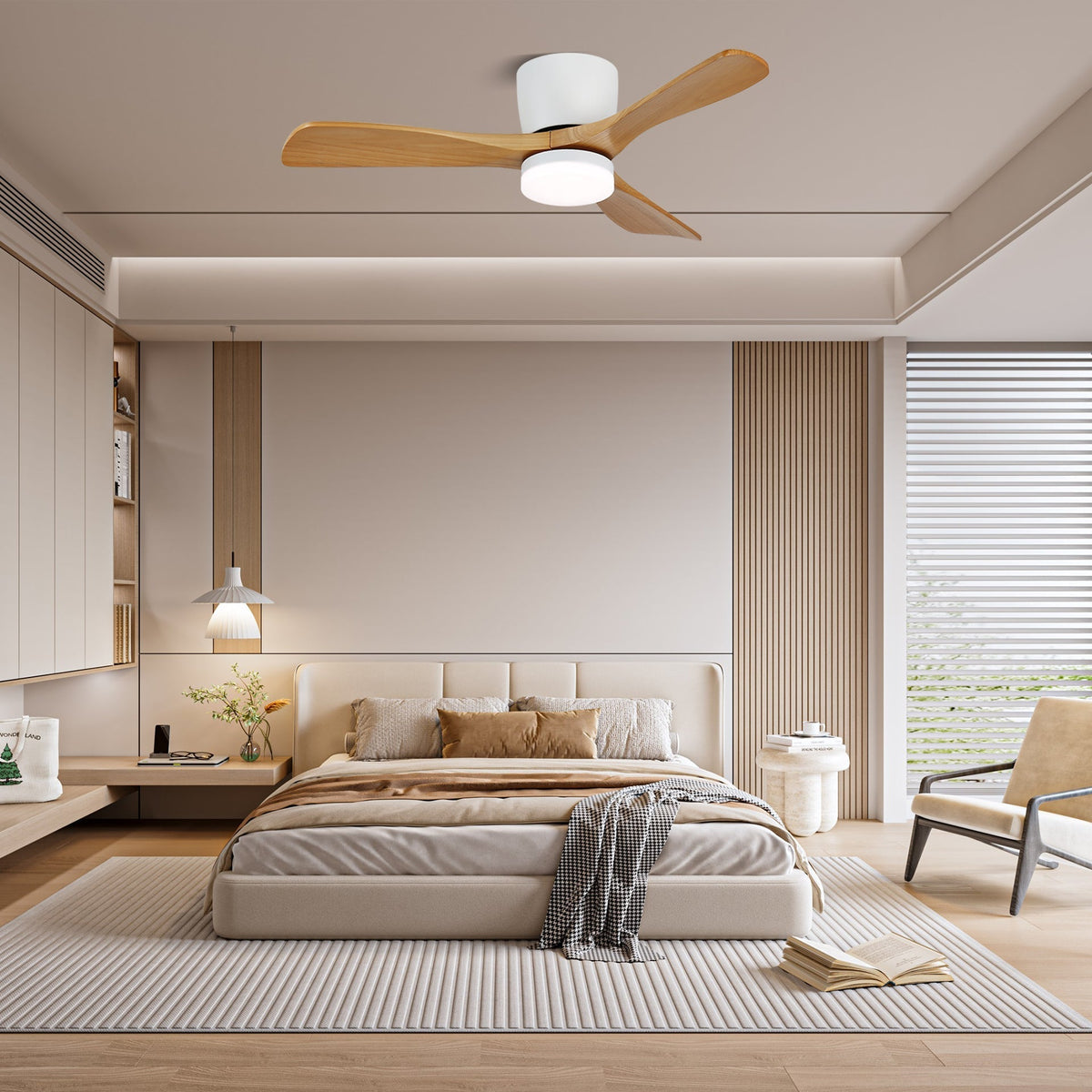 Knox ventilador de techo con luz minimalista