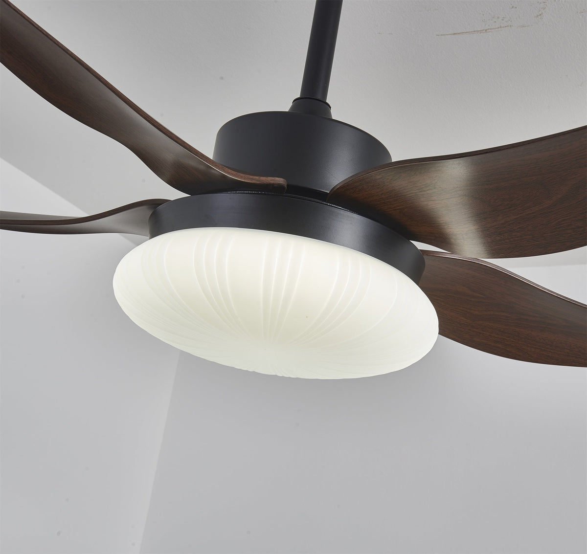 Zerith ventilador de techo con luz moderno de madera