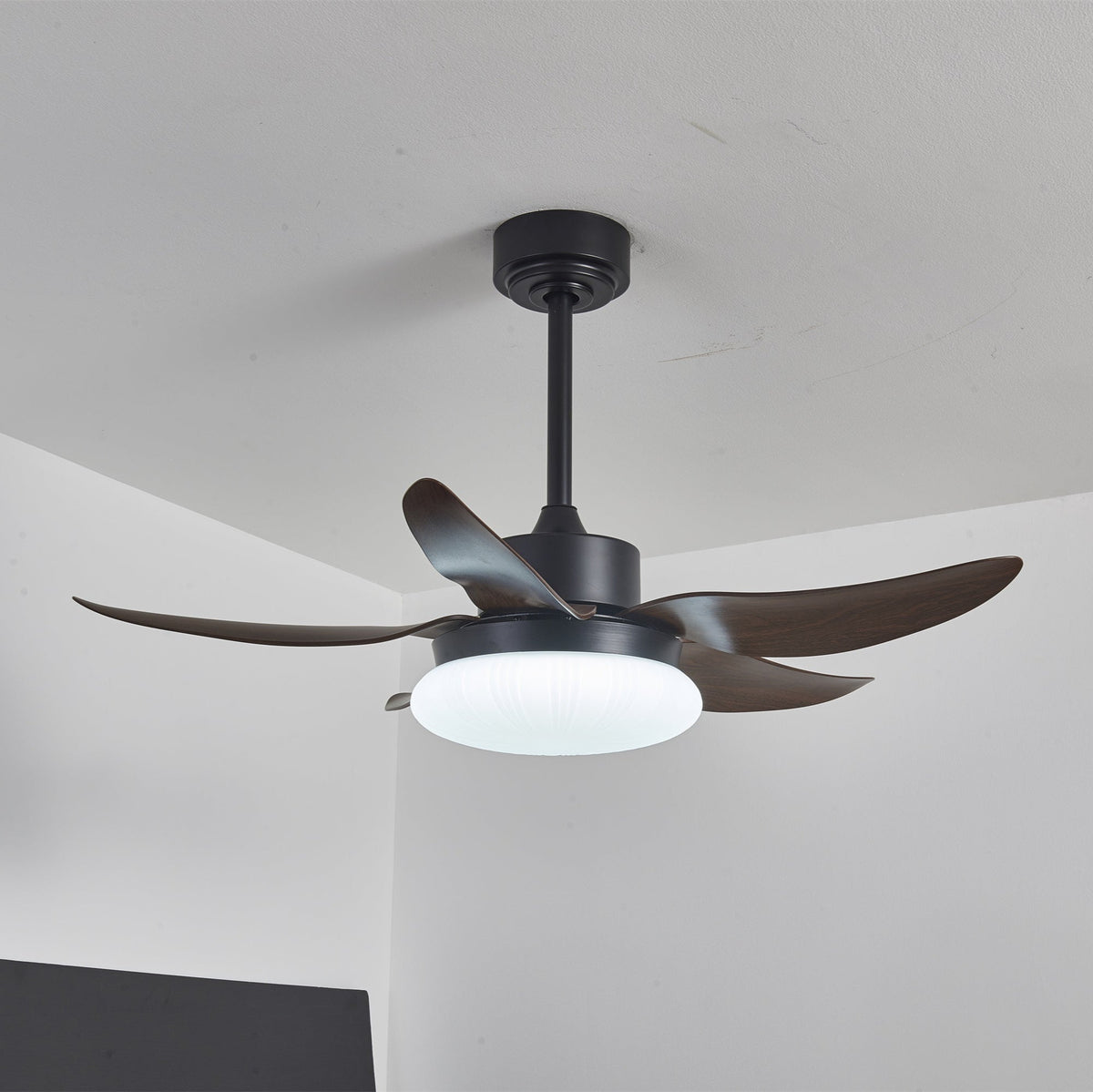Zerith ventilador de techo con luz moderno de madera