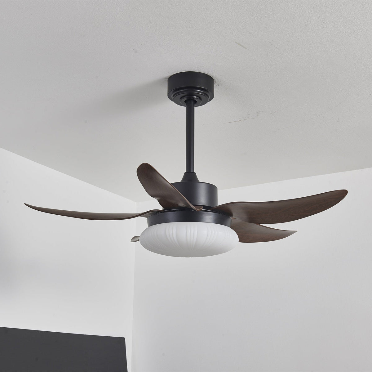 Zerith ventilador de techo con luz moderno de madera