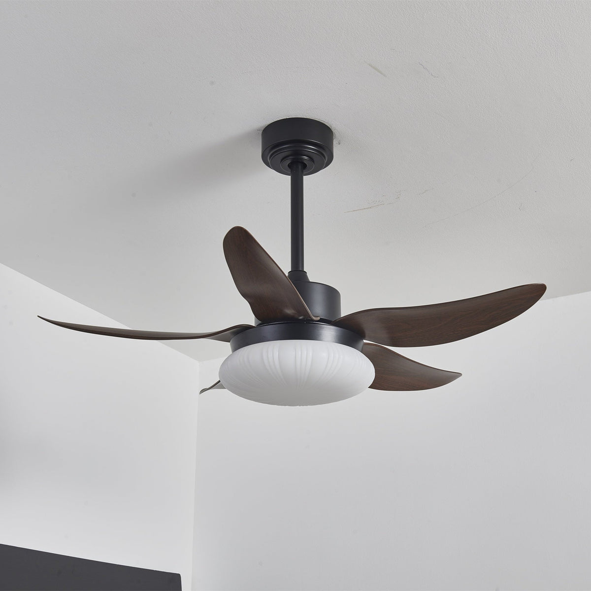 Zerith ventilador de techo con luz moderno de madera