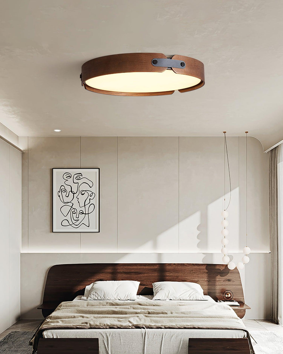 Edan lámpara de techo moderna minimalista de madera