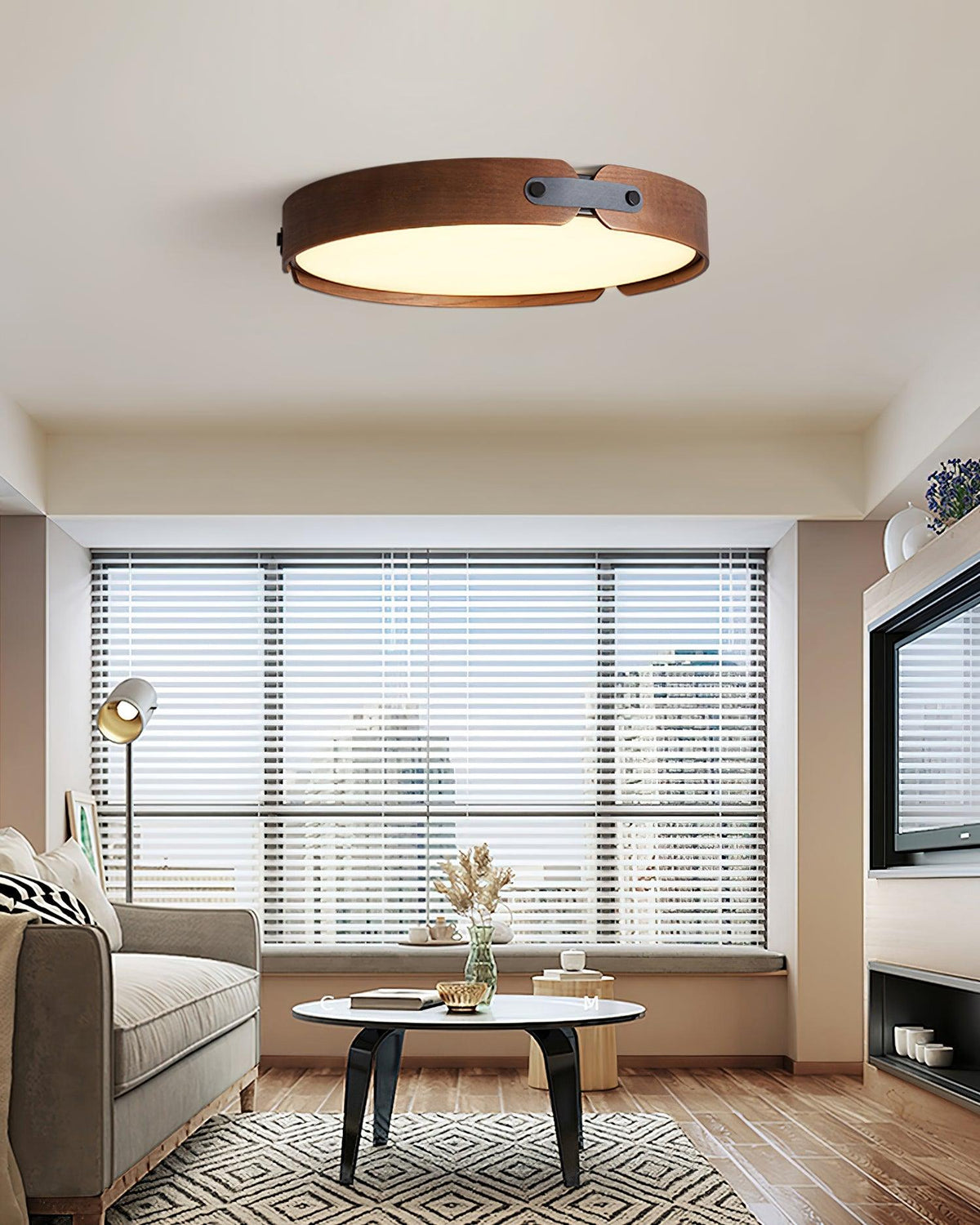 Edan lámpara de techo moderna minimalista de madera