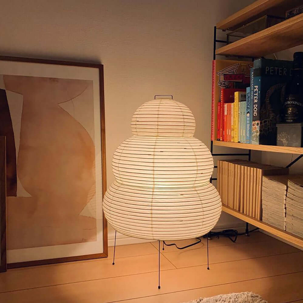 Tranquilux lámpara de mesa de papel inspirada en Japón