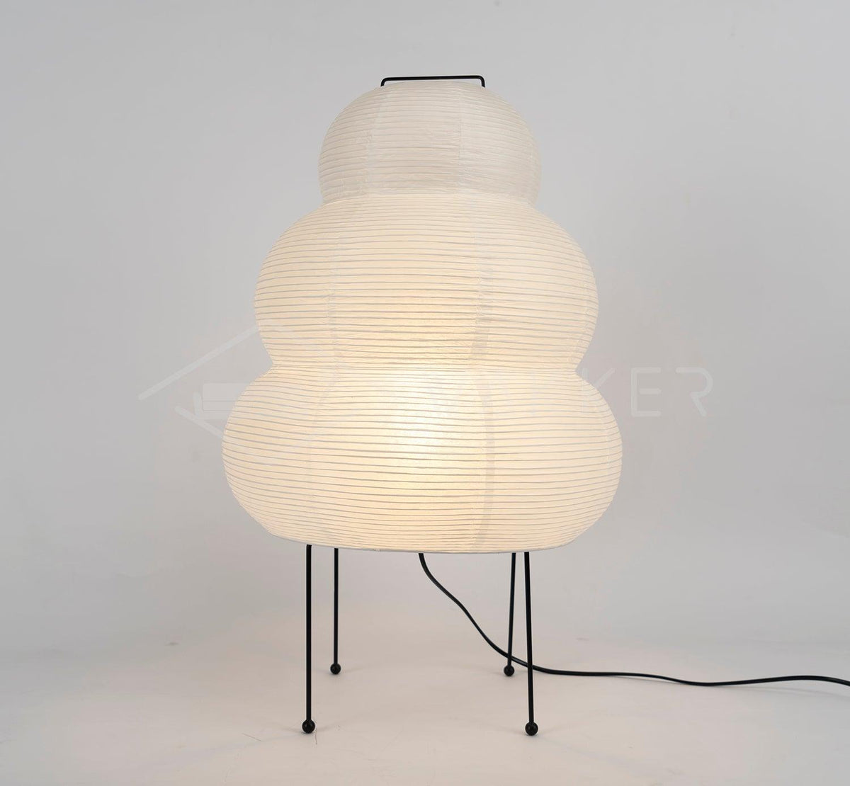 Tranquilux lámpara de mesa de papel inspirada en Japón