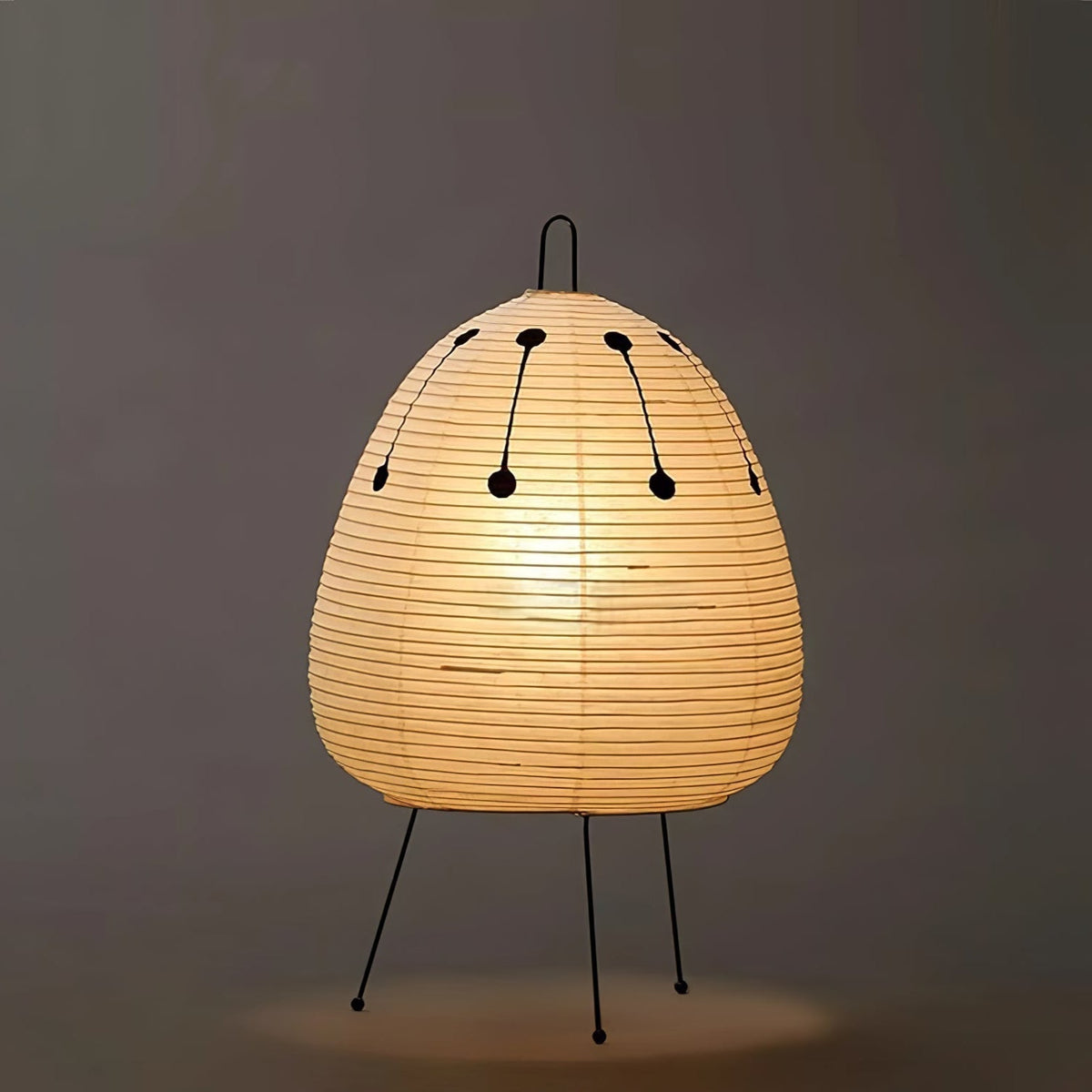 Tranquilux lámpara de mesa de papel inspirada en Japón
