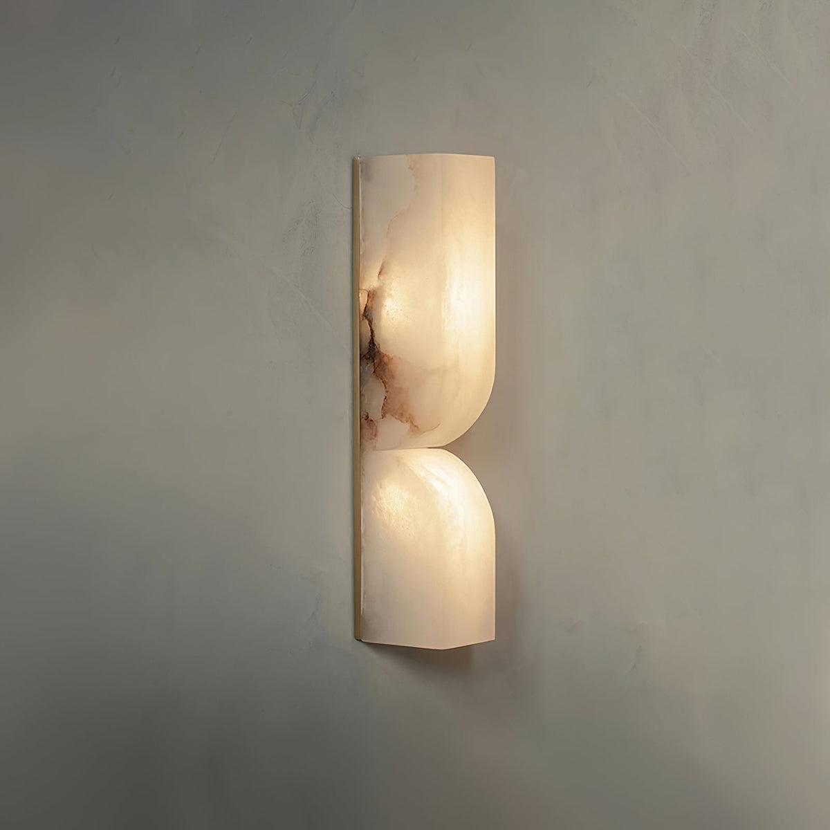 Niveelle aplique de pared rectangular de alabastro