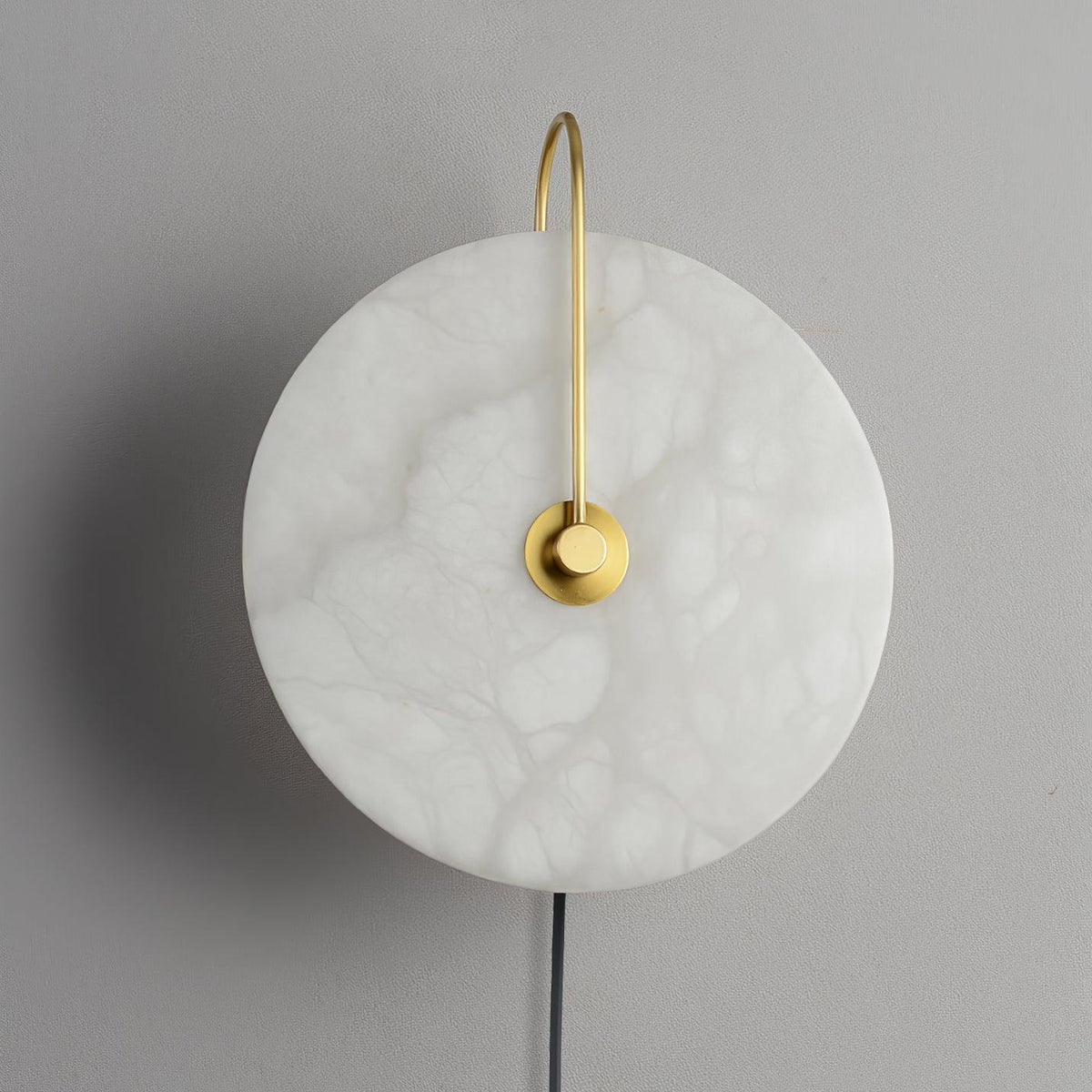 Albeaine aplique de pared de globo en alabastro con enchufe