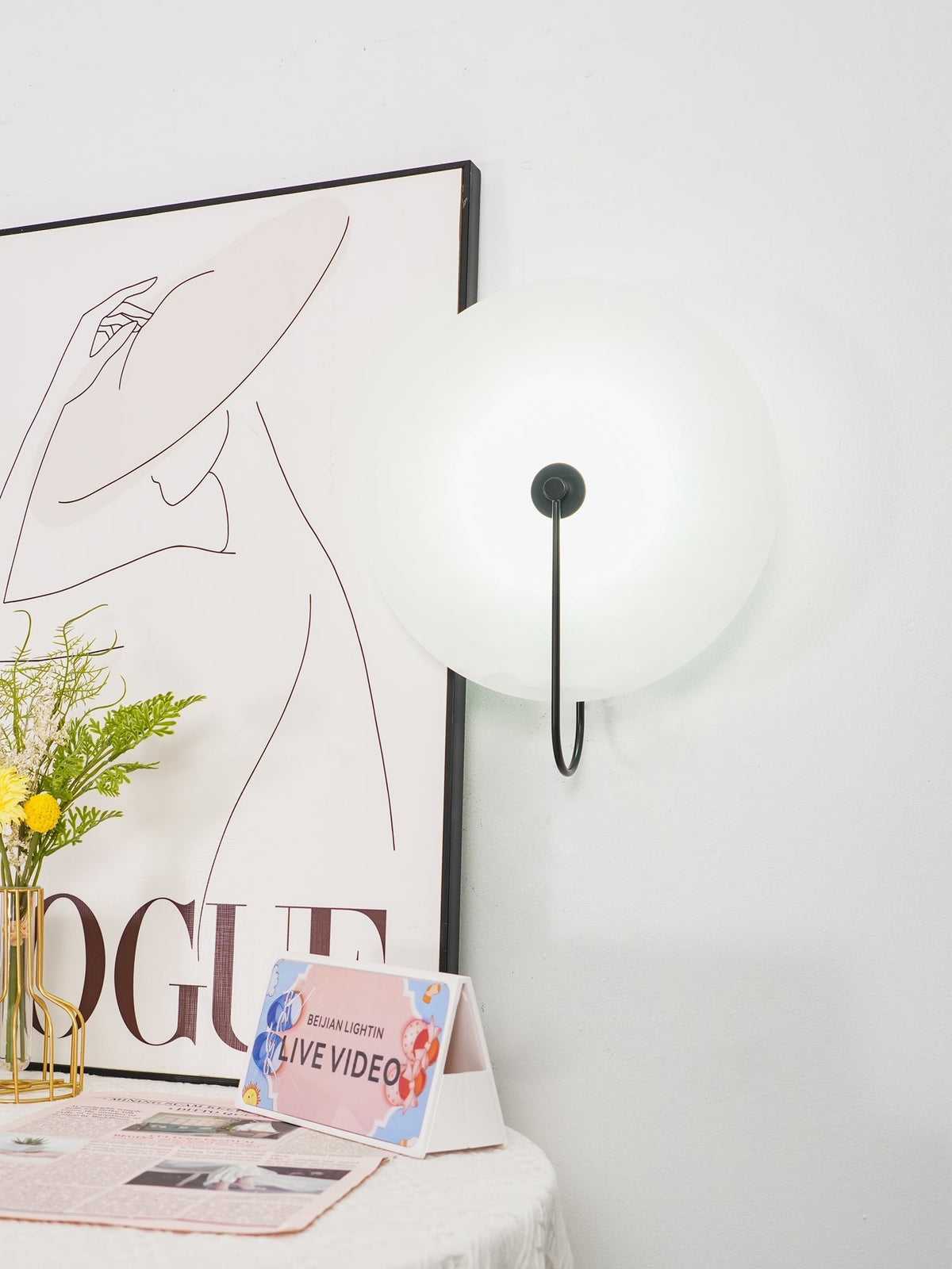 Albeaine aplique de pared de globo en alabastro con enchufe