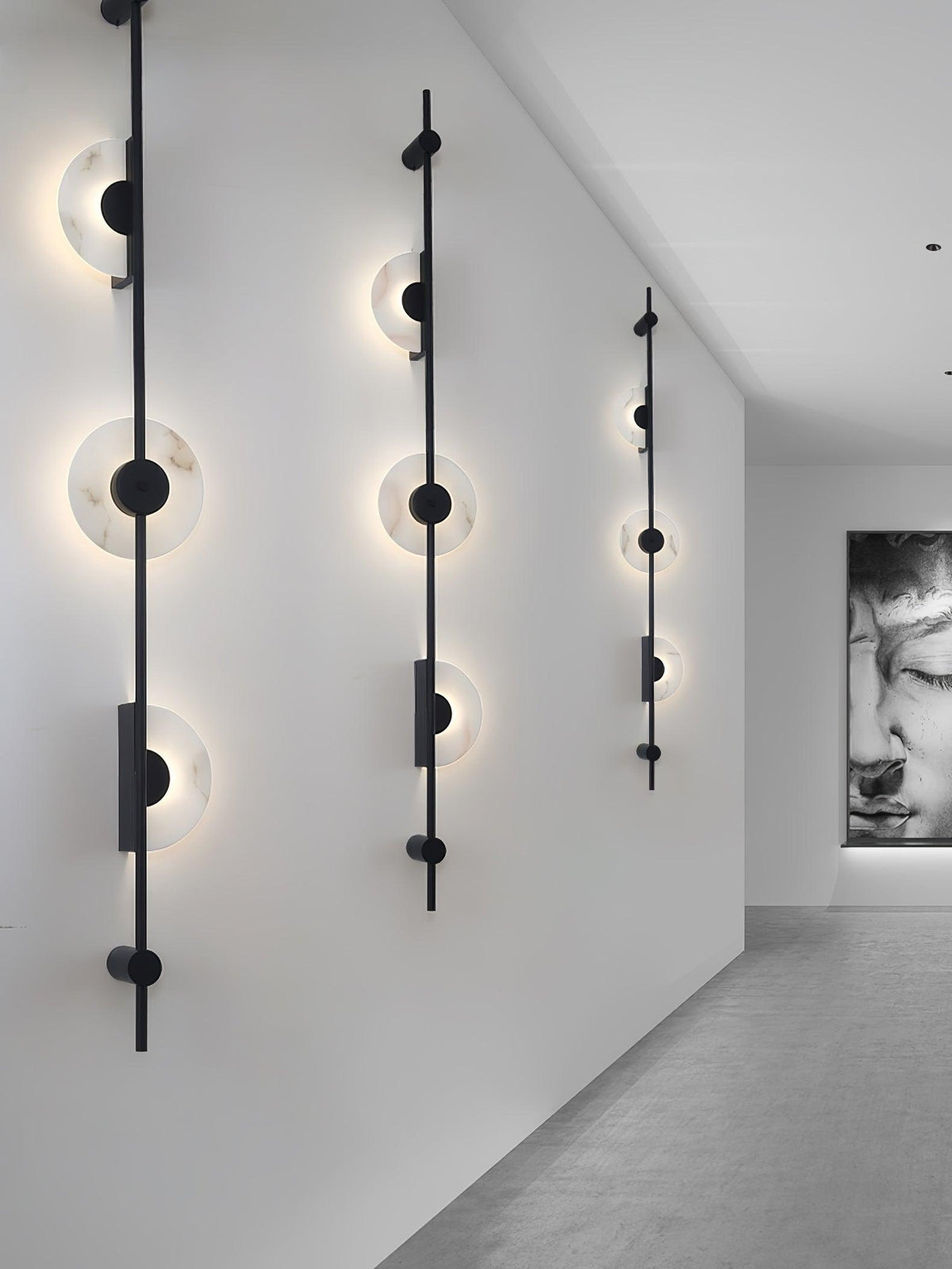 Neron aplique de pared vertical alabastro