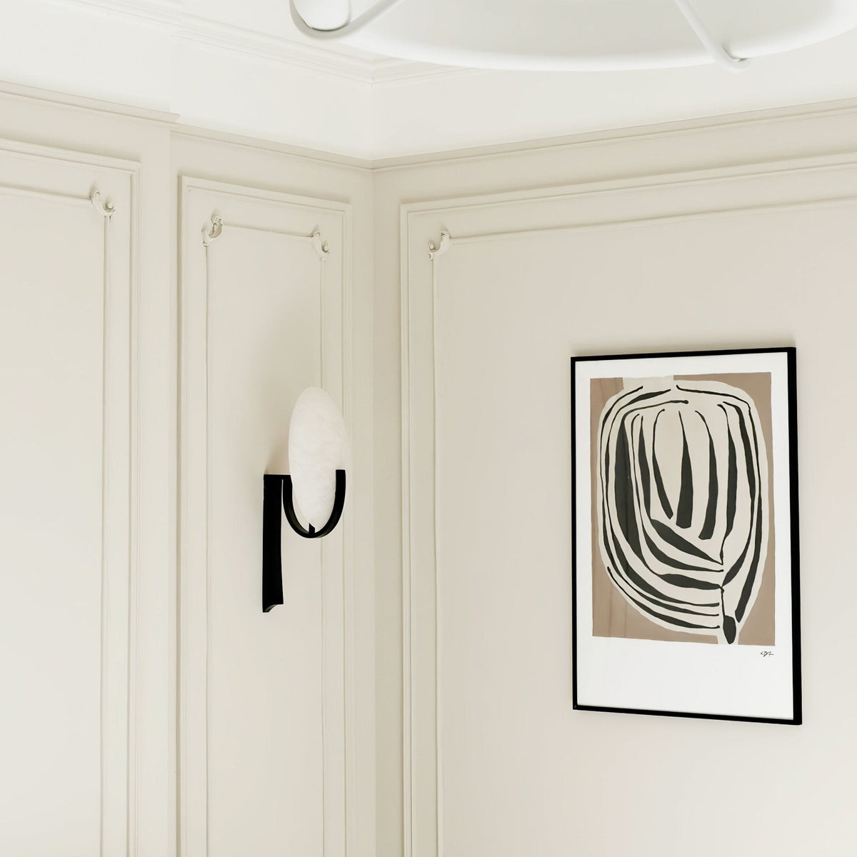 Avey aplique de pared moderno en alabastro con enchufe US